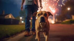 Wandelen met een bange hond: Tips voor de vuurwerkperiode.