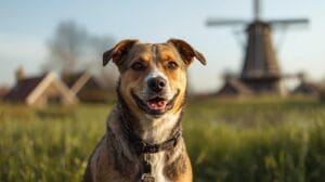 Buitenlandse hond is angstig